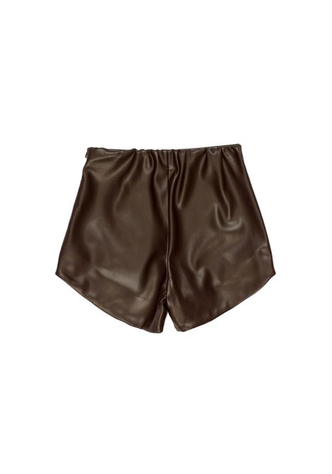 Shorts in ecopelle Lù-Lù BY MISS GRANT | LL4548MORO